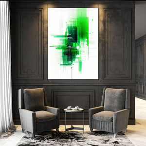 Abstract Wall Art Green | MusaArtGallery™