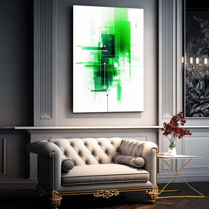 Abstract Wall Art Green | MusaArtGallery™