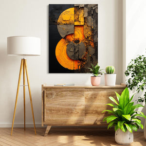 Abstract Wall Art Yellow | MusaArtGallery™