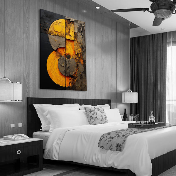 Abstract Wall Art Yellow | MusaArtGallery™