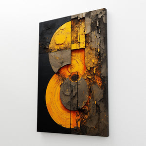 Abstract Wall Art Yellow | MusaArtGallery™