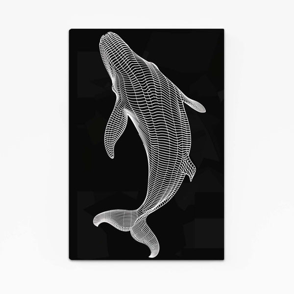 Abstract Whale Design Wall Art | MusaArtGallery™