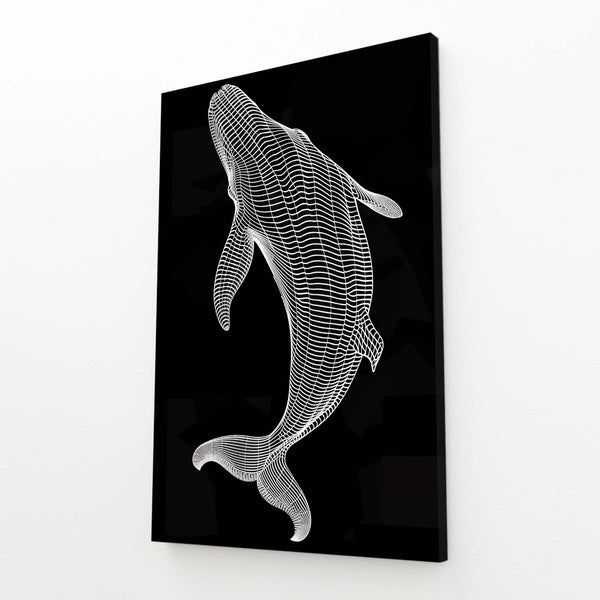 Abstract Whale Design Wall Art | MusaArtGallery™