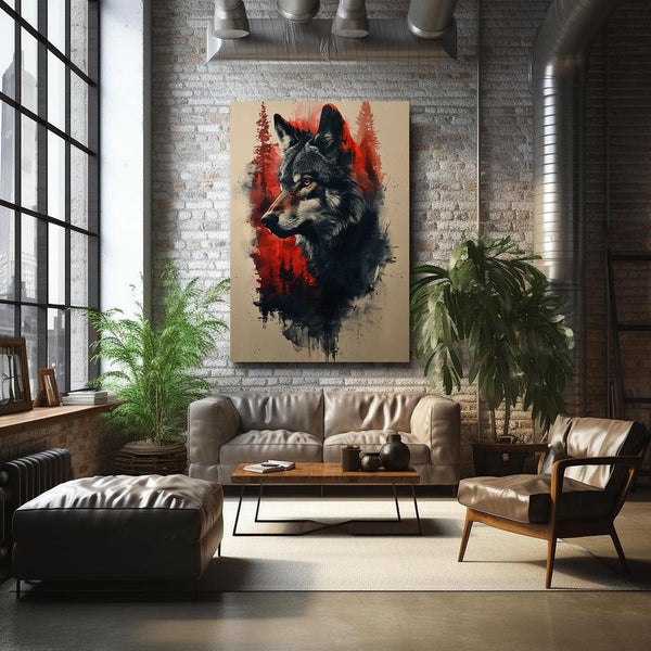 Abstract Wolf Art | MusaArtGallery™