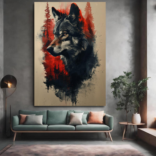 Abstract Wolf Art | MusaArtGallery™