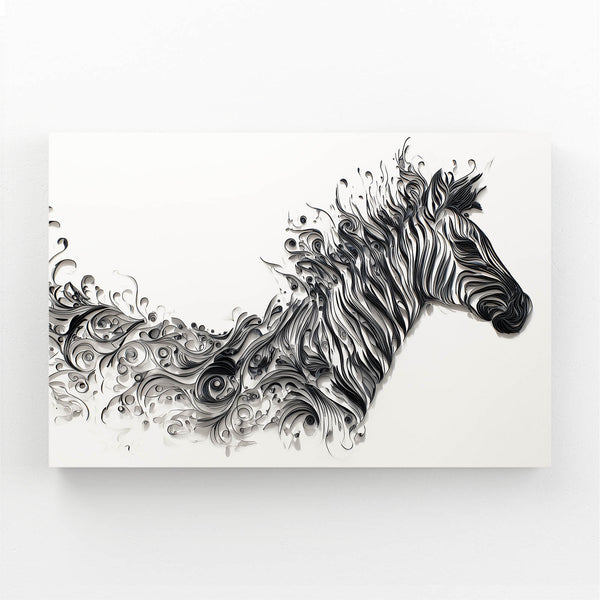 Abstract Zebra Art