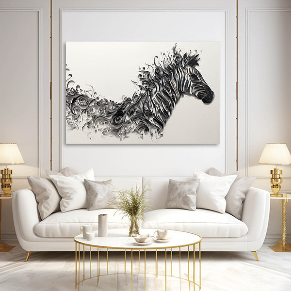 Abstract Zebra Art