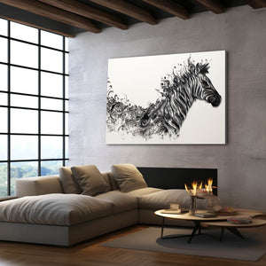 Abstract Zebra Art