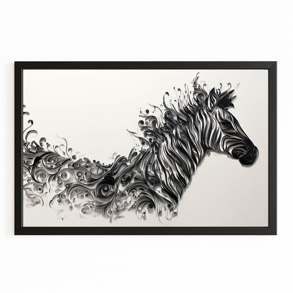 Abstract Zebra Art