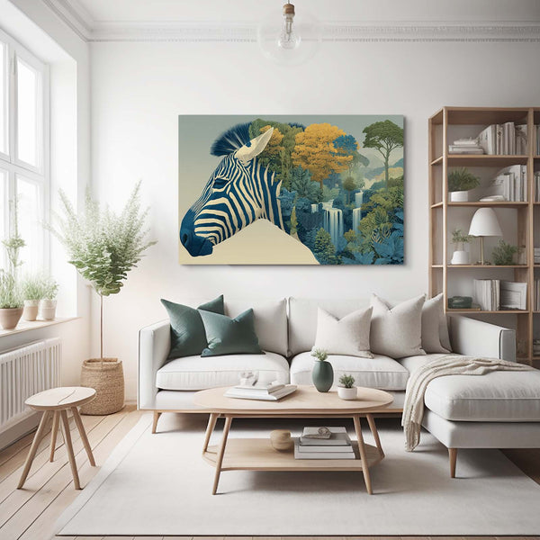 Abstract Zebra Wall Art