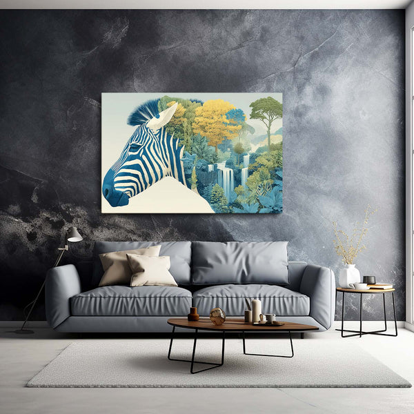 Abstract Zebra Wall Art
