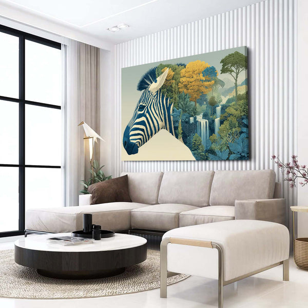 Abstract Zebra Wall Art