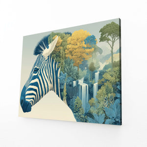 Abstract Zebra Wall Art