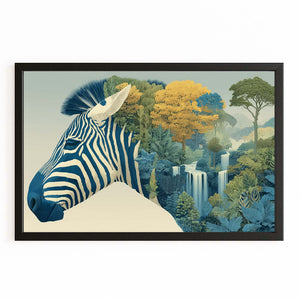 Abstract Zebra Wall Art