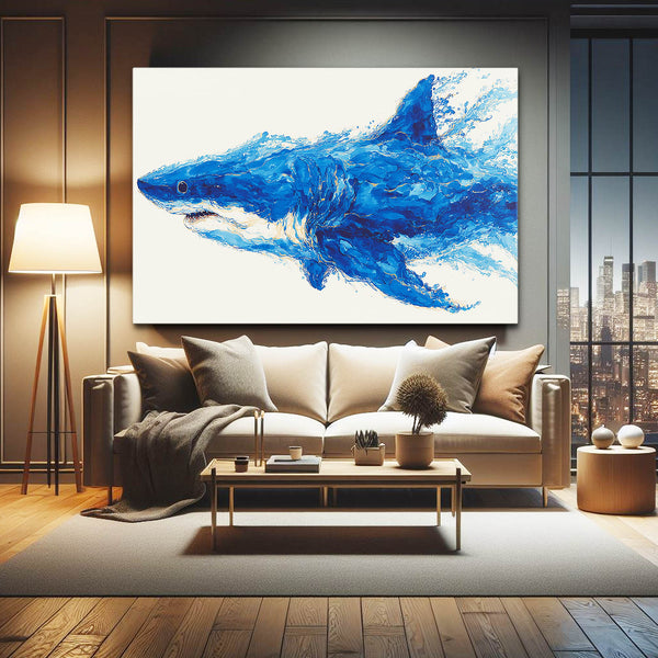 Abstraction Shark Art