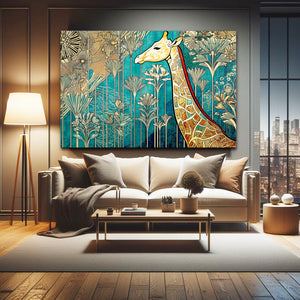 Abtract Giraffe Wall Art