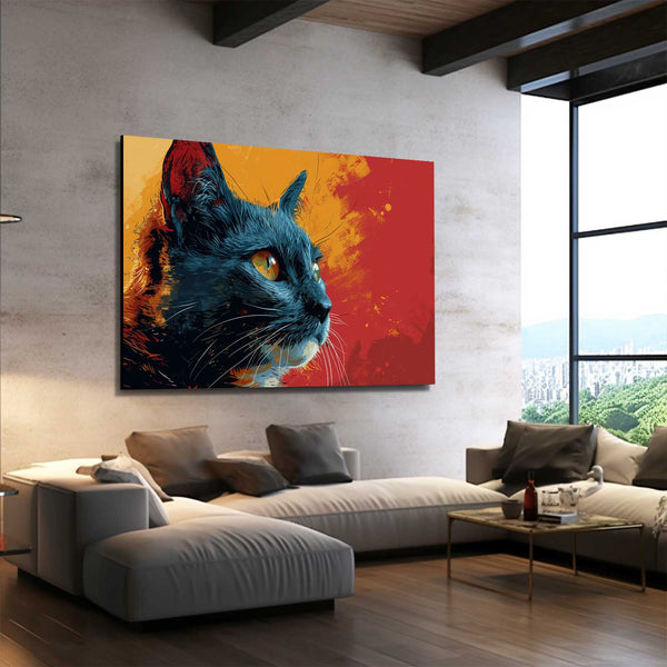 Acrylic Cat Wall Art | MusaArtGallery™