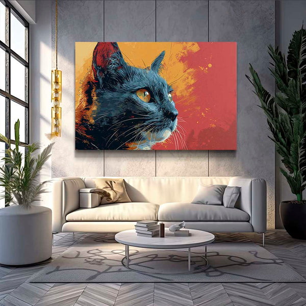 Acrylic Cat Wall Art | MusaArtGallery™
