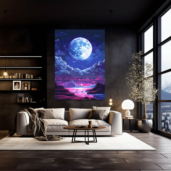 Aesthetic Moon Canvas Art  | MusaArtGallery™