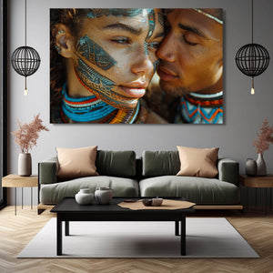 African Couple 3D Wall Art For | MusaArtGallery™