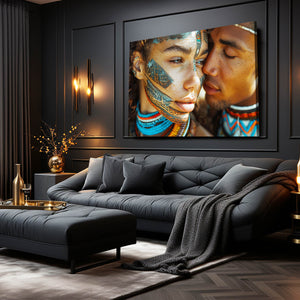 African Couple 3D Wall Art For | MusaArtGallery™