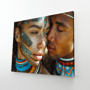 African Couple 3D Wall Art For | MusaArtGallery™