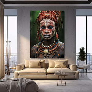 African Cultural Man Wall Art | MusaArtGallery™