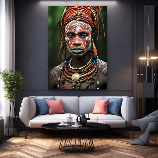 African Cultural Man Wall Art | MusaArtGallery™