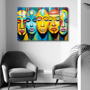 African Face Wall Art Decor| MusaArtGallery™