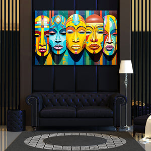 African Face Wall Art Decor| MusaArtGallery™