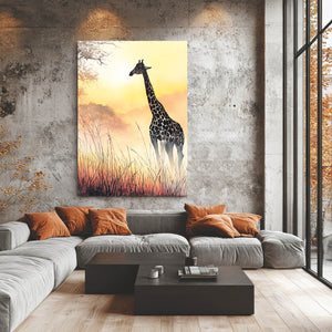 African Giraffe Wall Art