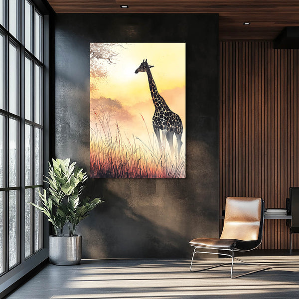 African Giraffe Wall Art