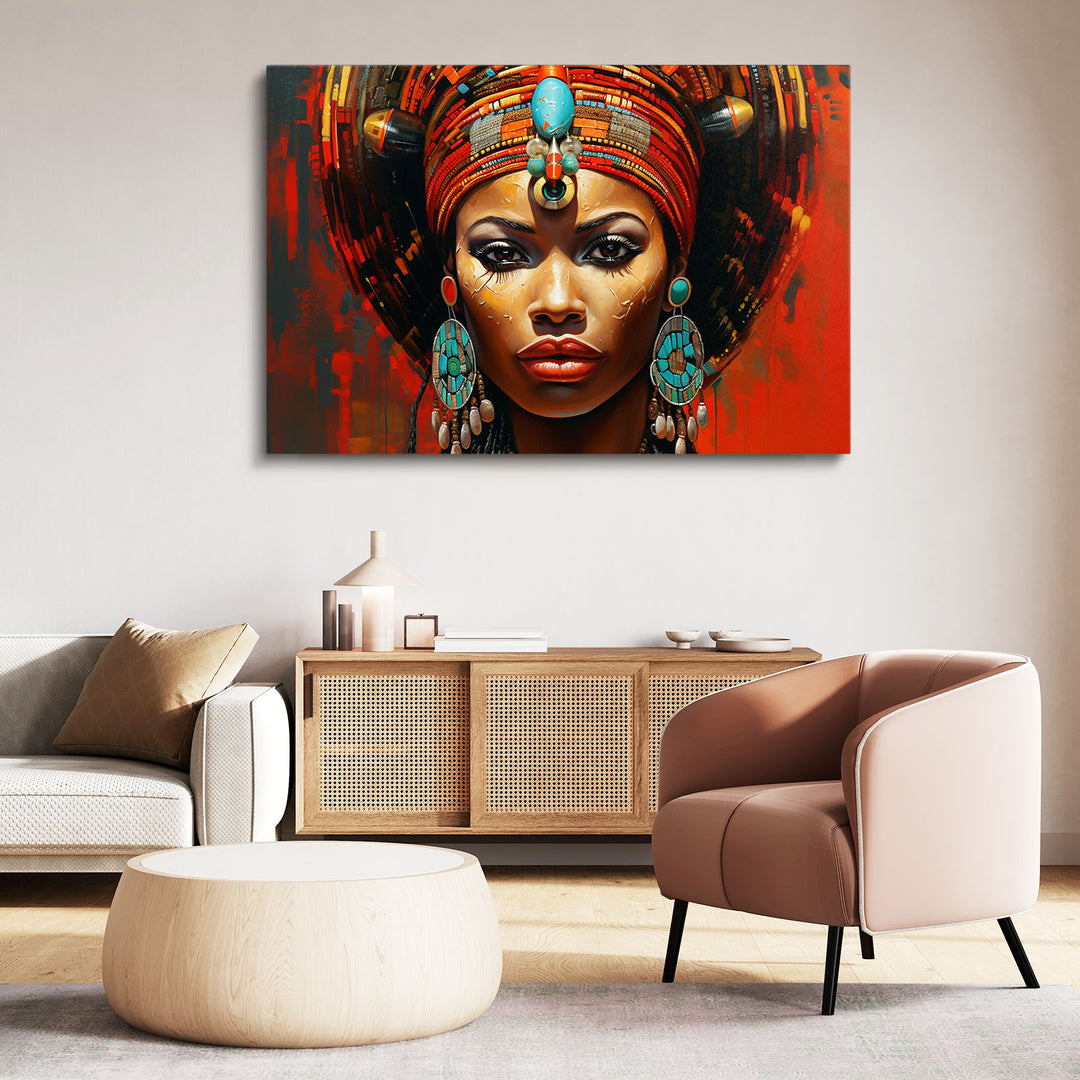 African Lady Wall Art