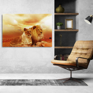 African Lion Wall Art | MusaArtGallery™