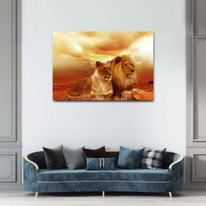 African Lion Wall Art | MusaArtGallery™