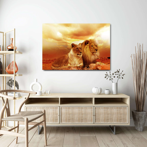 African Lion Wall Art | MusaArtGallery™