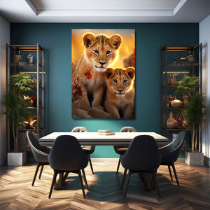 African Lions Wall Art | MusaArtGallery™