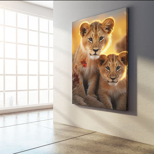 African Lions Wall Art | MusaArtGallery™