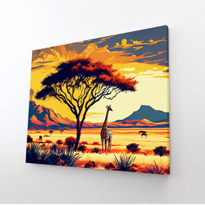 African Sunset Wall Art | MusaArtGallery™