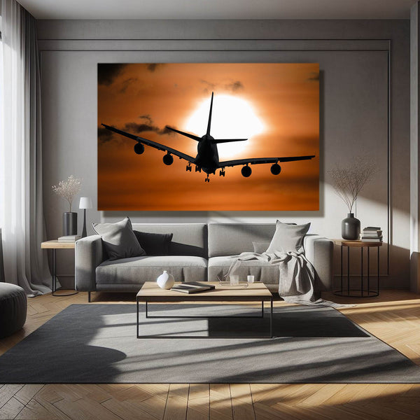 Air Craft Sunset Art | MusaArtGallery™