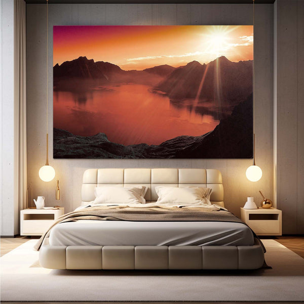 Alpine Glow Sunset Art | MusaArtGallery™