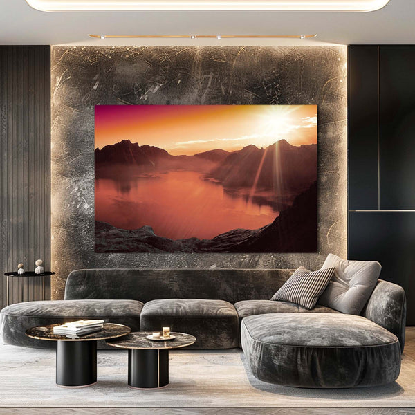 Alpine Glow Sunset Art | MusaArtGallery™