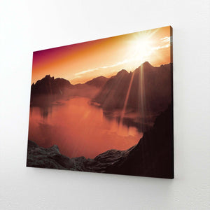 Alpine Glow Sunset Art | MusaArtGallery™