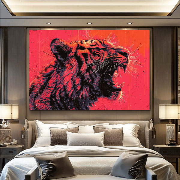 Amazing Red Tiger Art | MusaArtGallery™