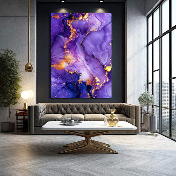 Amethyst Glow Abstract Art | MusaArtGallery™