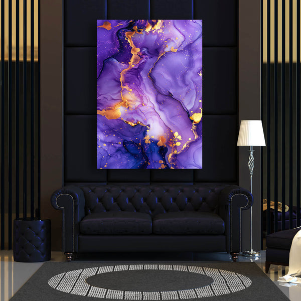 Amethyst Glow Abstract Art | MusaArtGallery™