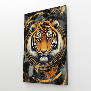 Circle Tiger Face Art | MusaArtGallery™