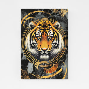 Circle Tiger Face Art | MusaArtGallery™