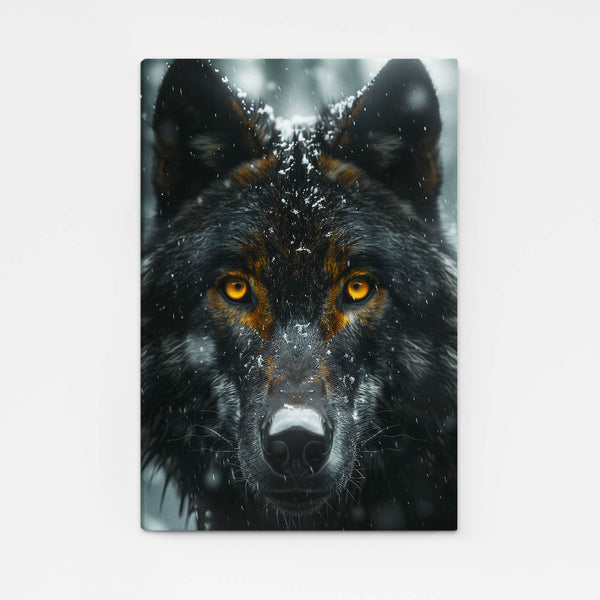 Angry Black Wolf Art   | MusaArtGallery™