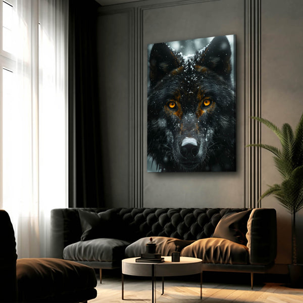 Angry Black Wolf Art   | MusaArtGallery™